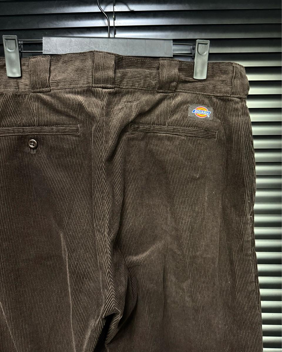 디키즈 골덴 코듀로이 브라운 874 일자 세미 와이드 워크 팬츠 32