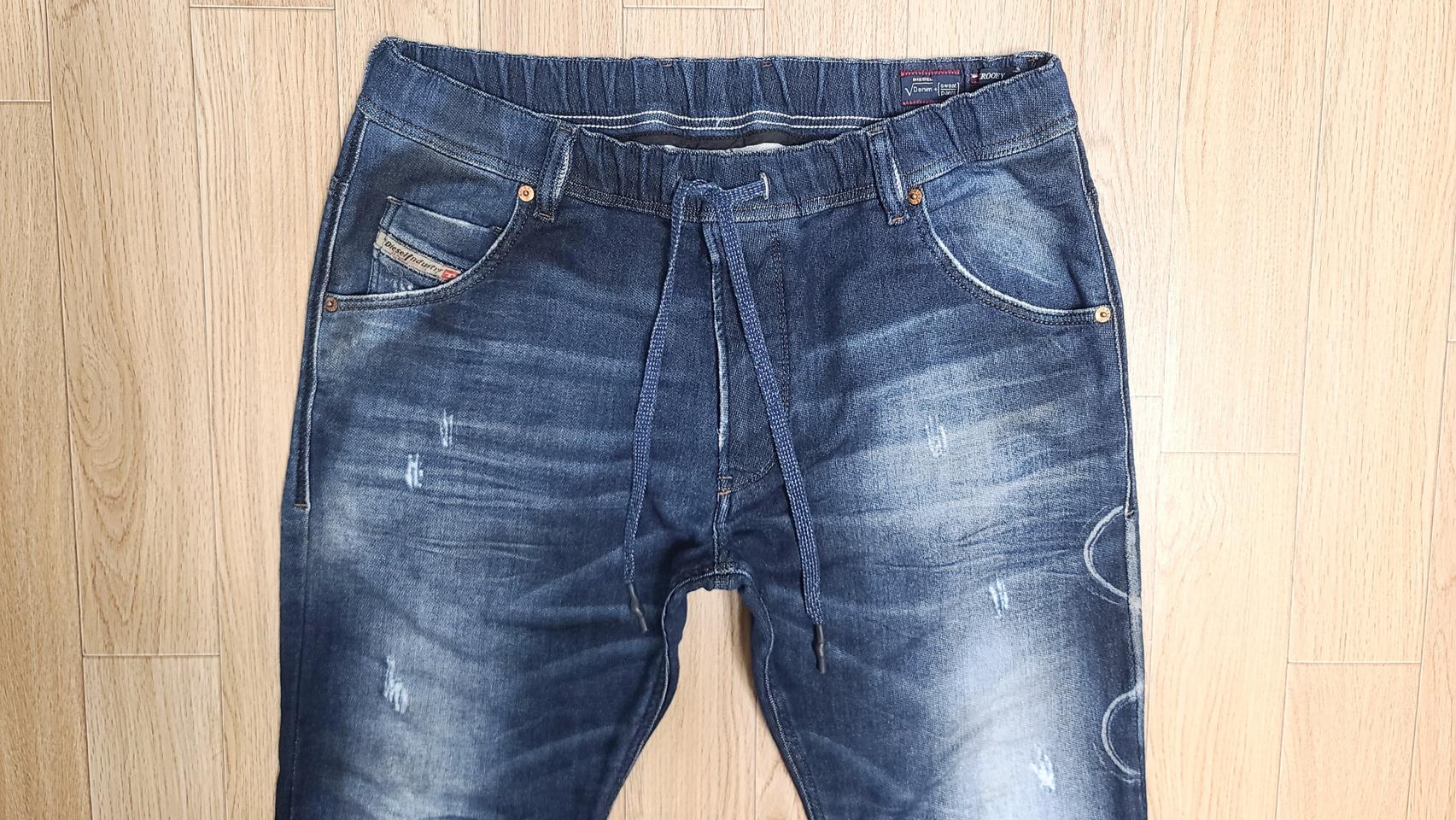 정품 디젤 크룰리 스웨트 팬츠 조그진 청바지 34~36