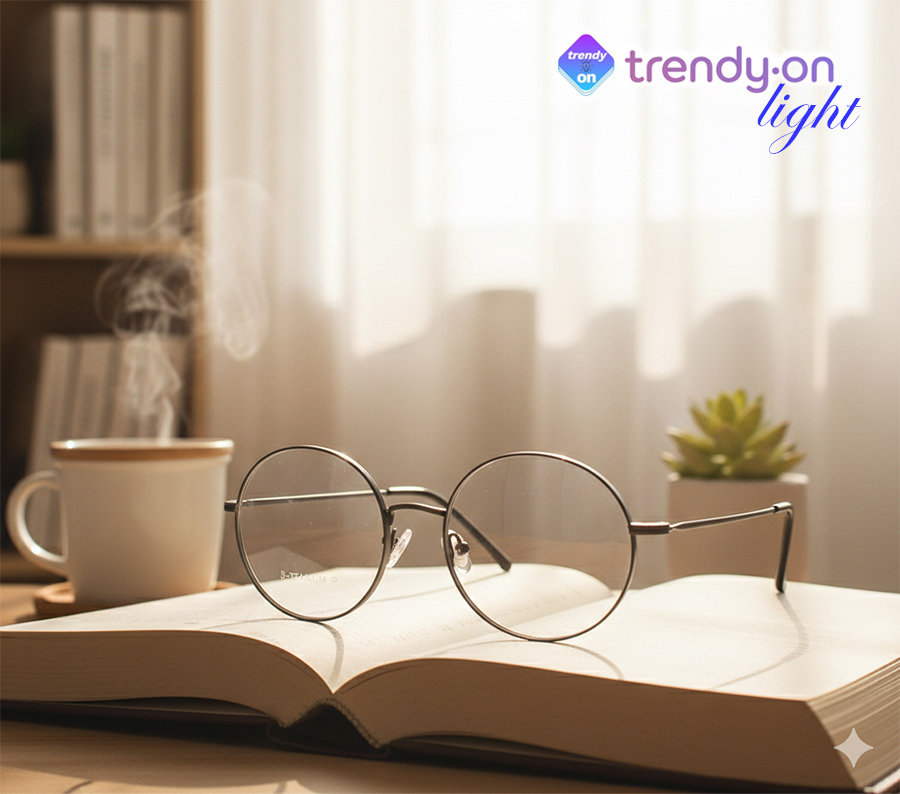 트렌디온 L 베타티타늄 무광택 그레이 안경테 G-BEI 가벼운 새제품