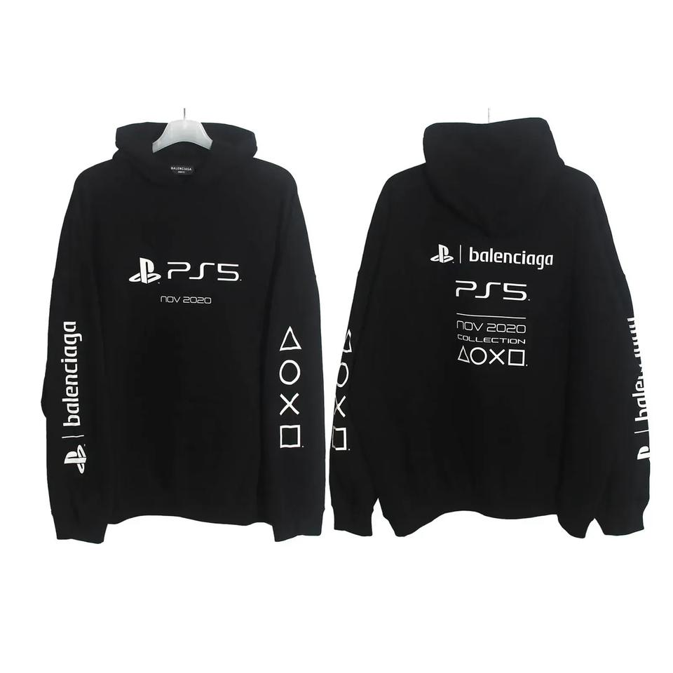 발렌시아가 플레이스테이션 후드 블랙 S사이즈 새상품
