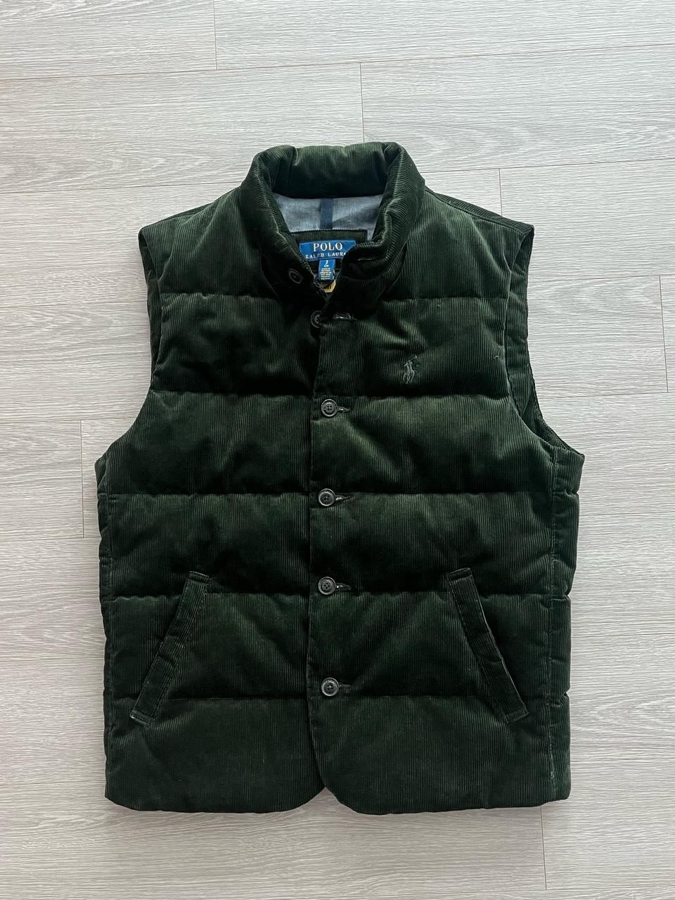 (백화점구매,새상품) 폴로 랄프로렌 윈턴 코듀로이 다운 패딩 조끼 베스트