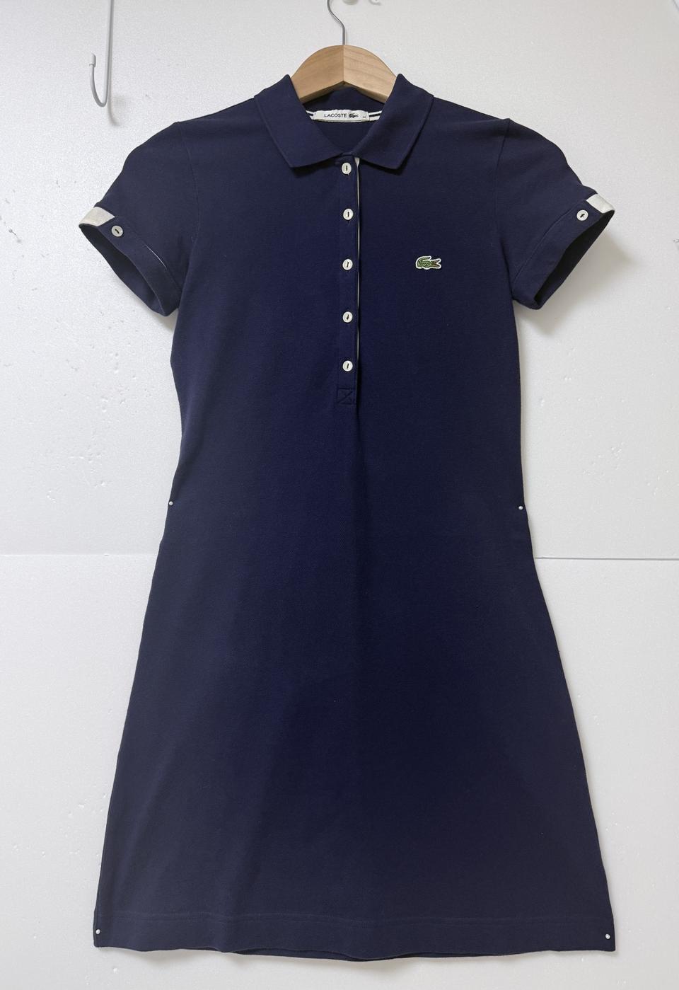 LACOSTE 라코스테 카라 원피스 네이비 반팔 44-55