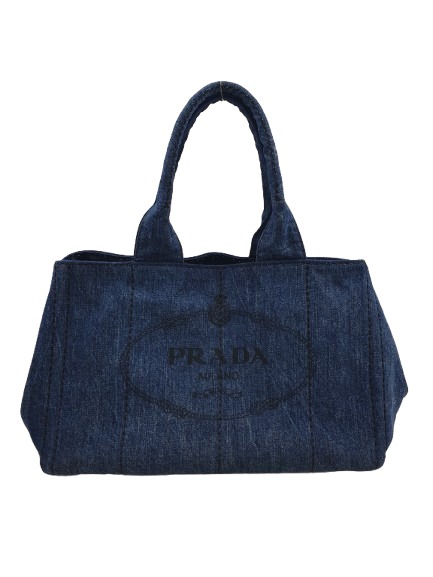 프라다 카나파 데님 토트백