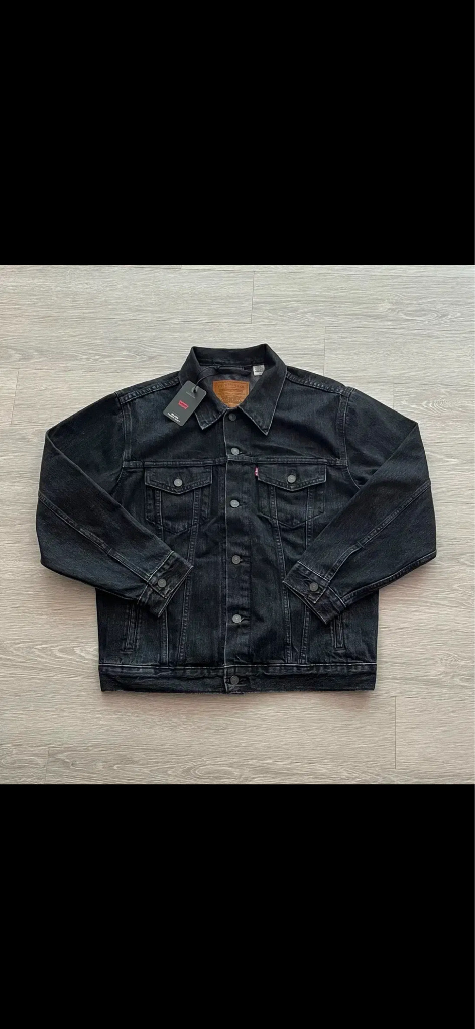 (새상품) 리바이스 3세대 블랙 트러커 프리미엄 라인 데님 자켓