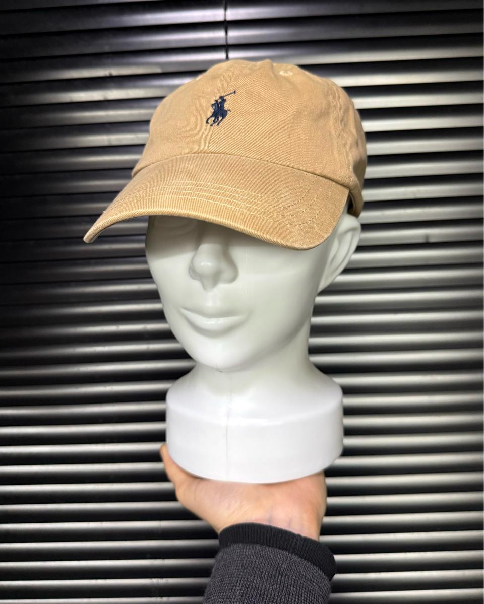 폴로 랄프로렌 면 코튼 베이지 카멜 치노 모자 볼캡 클래식 포니 베이스볼