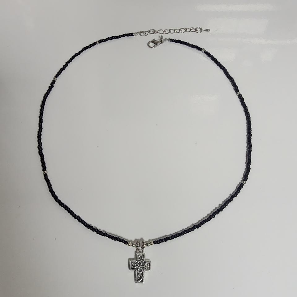 남자 십자가 심플 목걸이