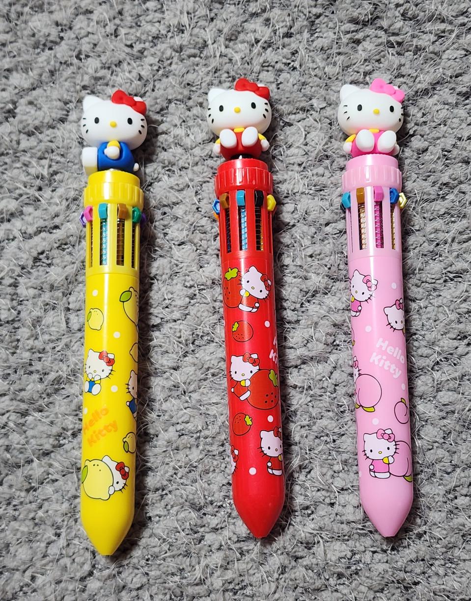키티 10색 볼펜 3종