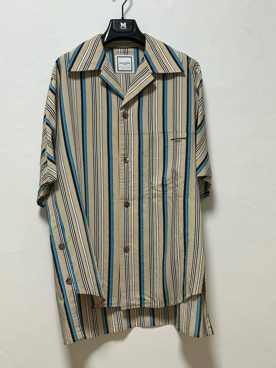 WOOYOUNGMI 오버핏 하와이안 반팔 셔츠