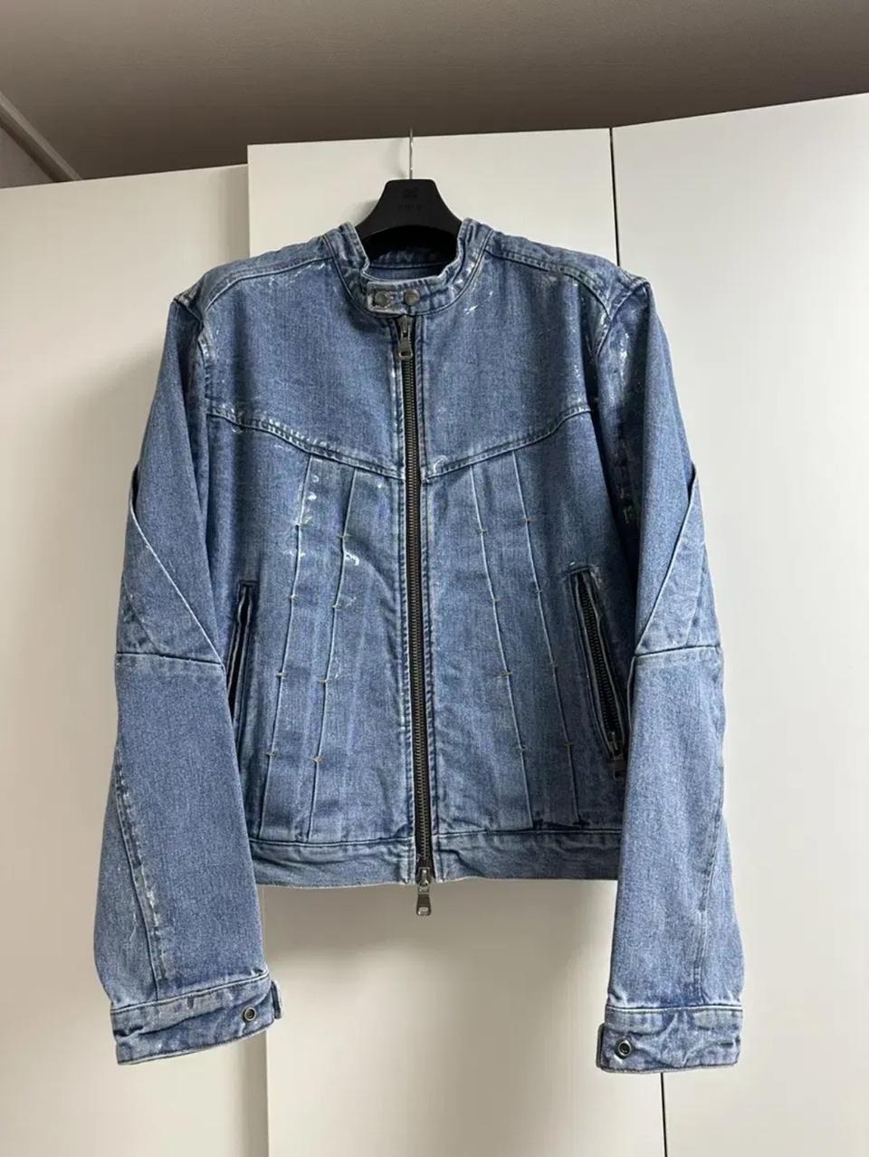 엔더슨벨 라이더 코팅 크롭자켓