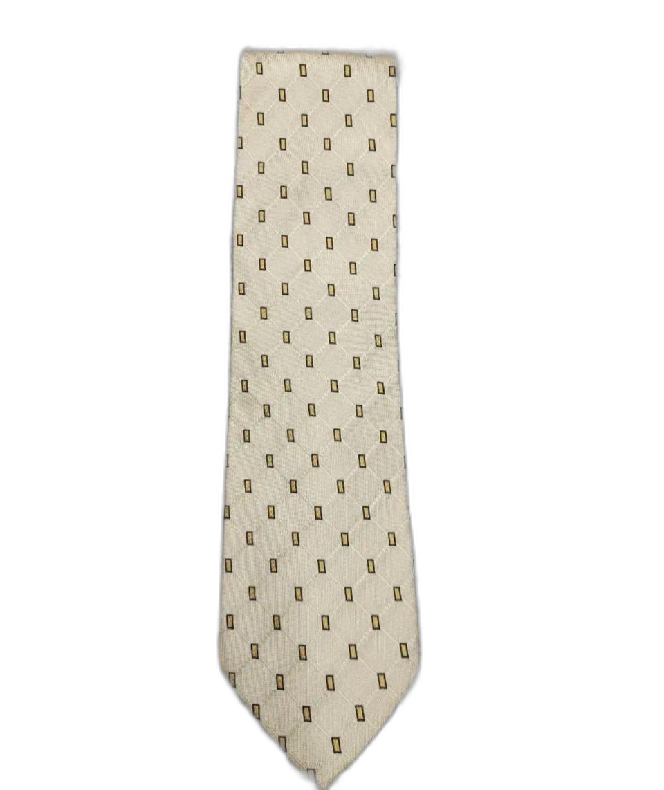 아쿠아스큐텀 사각 패턴 넥타이