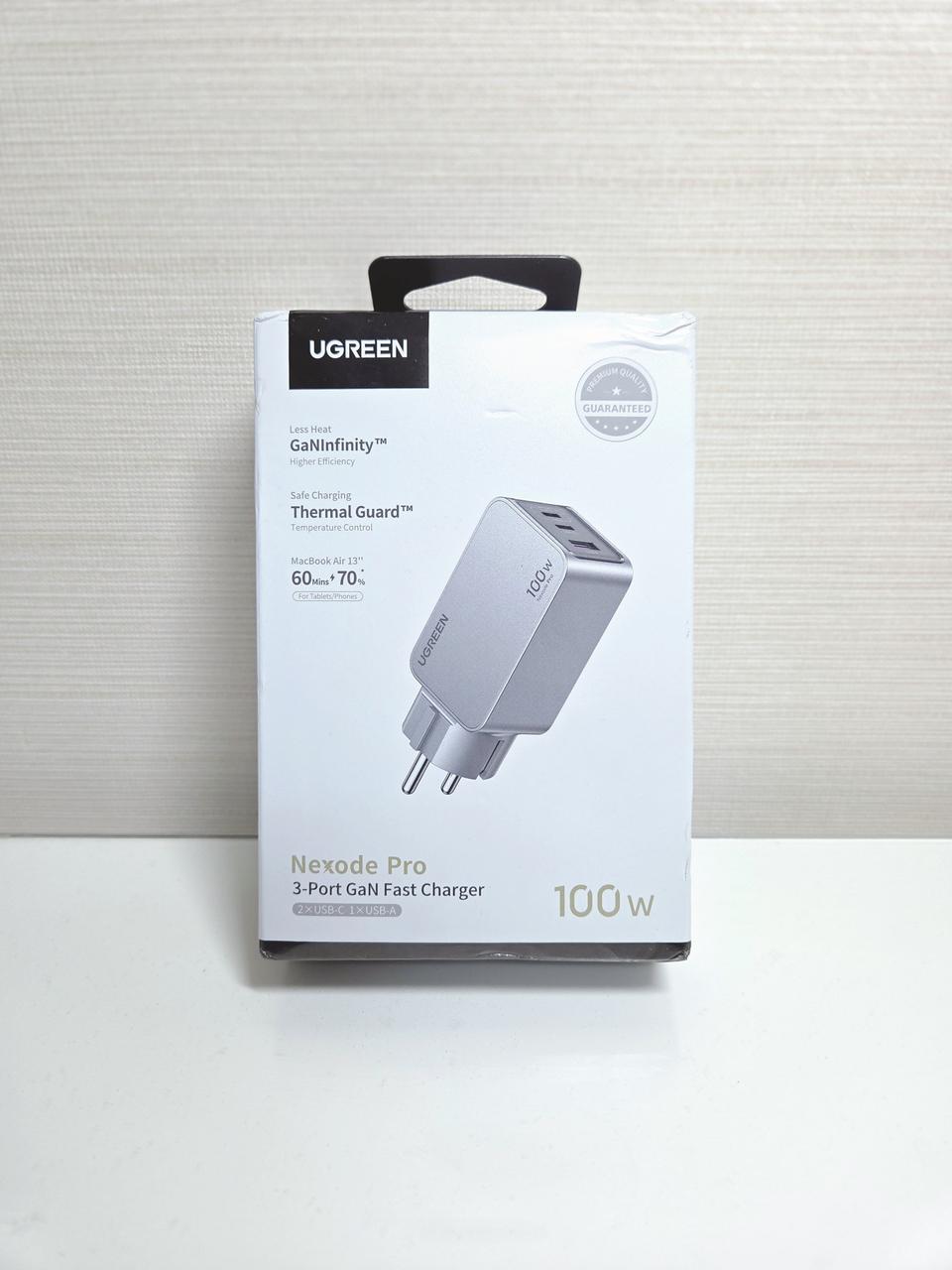 UGREEN 유그린 3포트 GaN 100W 고속 충전기
