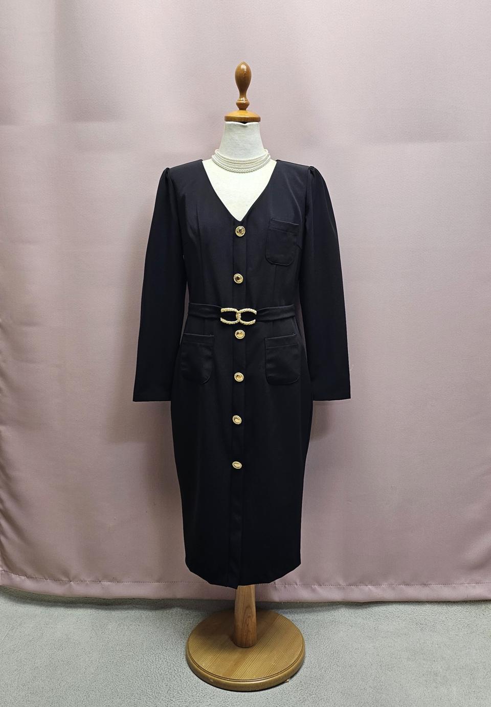 PEARL 금장포인트 원피스