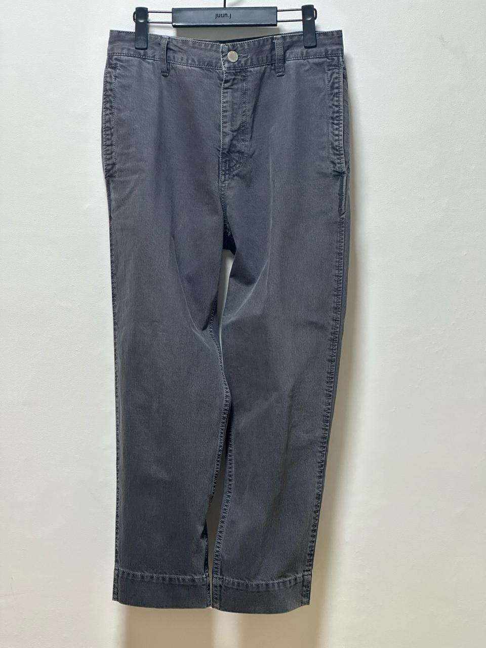 솔리드옴므 21ss크롭데님팬츠 가먼트워싱 그레이 46