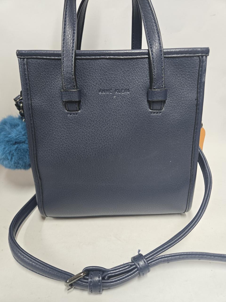 앤클라인 네이비 토트크로스백