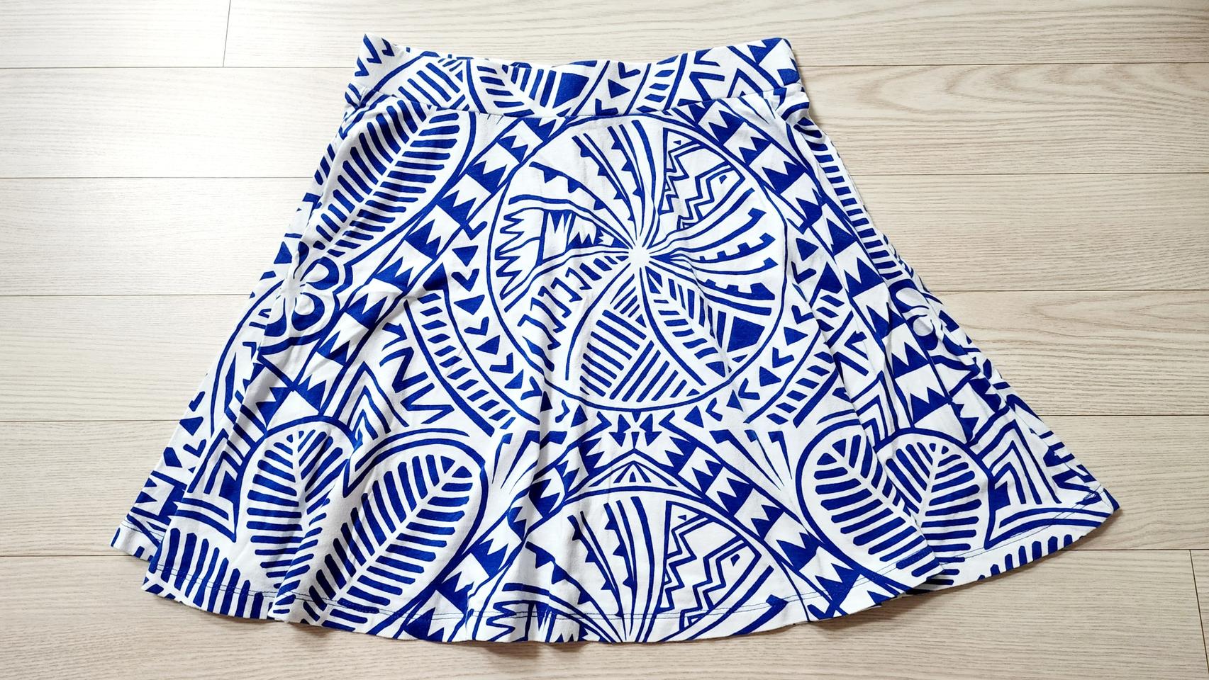 여름 플레어 밴딩 블루 스커트(사이즈28.새상품)