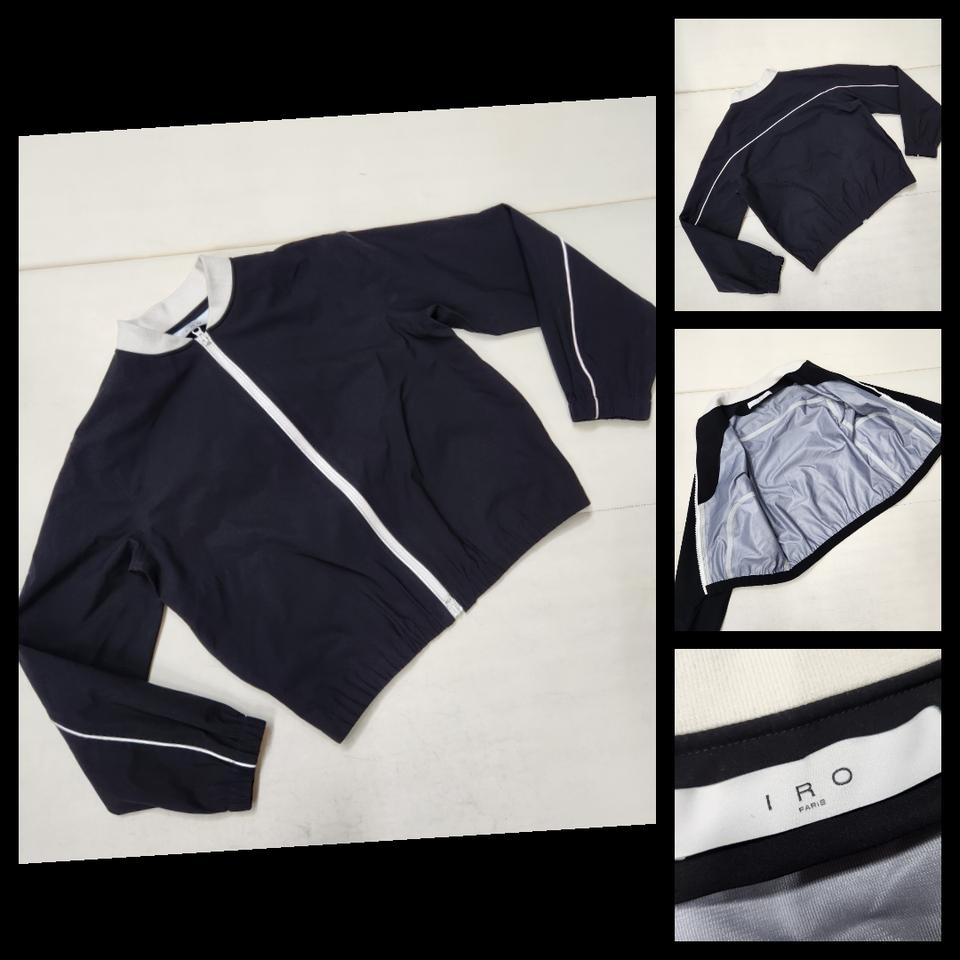 이로 남성 크롭 바람막이 봄버 점퍼 자켓 블루종 95