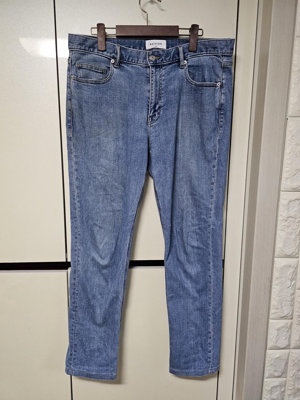 에디션 스판 데님 청바지  35사이즈