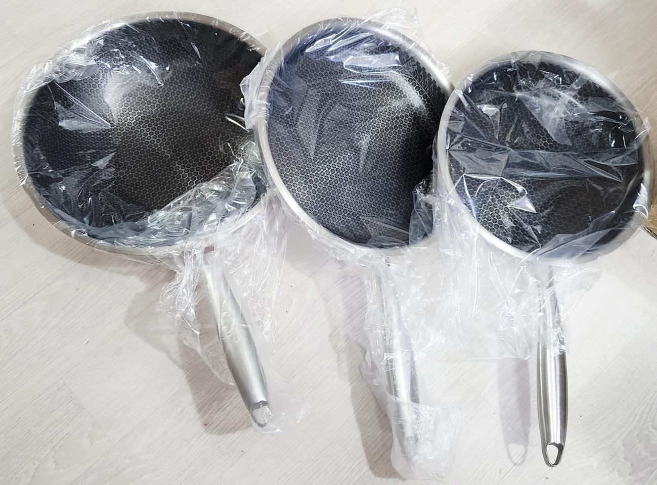 비엔 퀴진 스텐레스 프라이팬 웍 3종