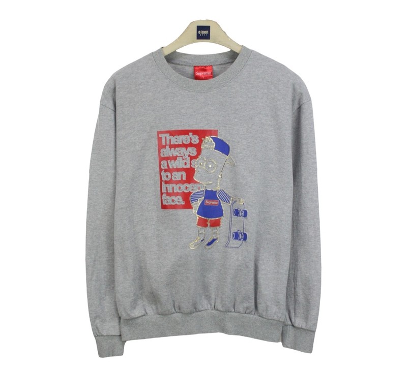 20551 슈프림 맨투맨 긴팔티 100 남자 티셔츠 스웻셔츠 브랜구제