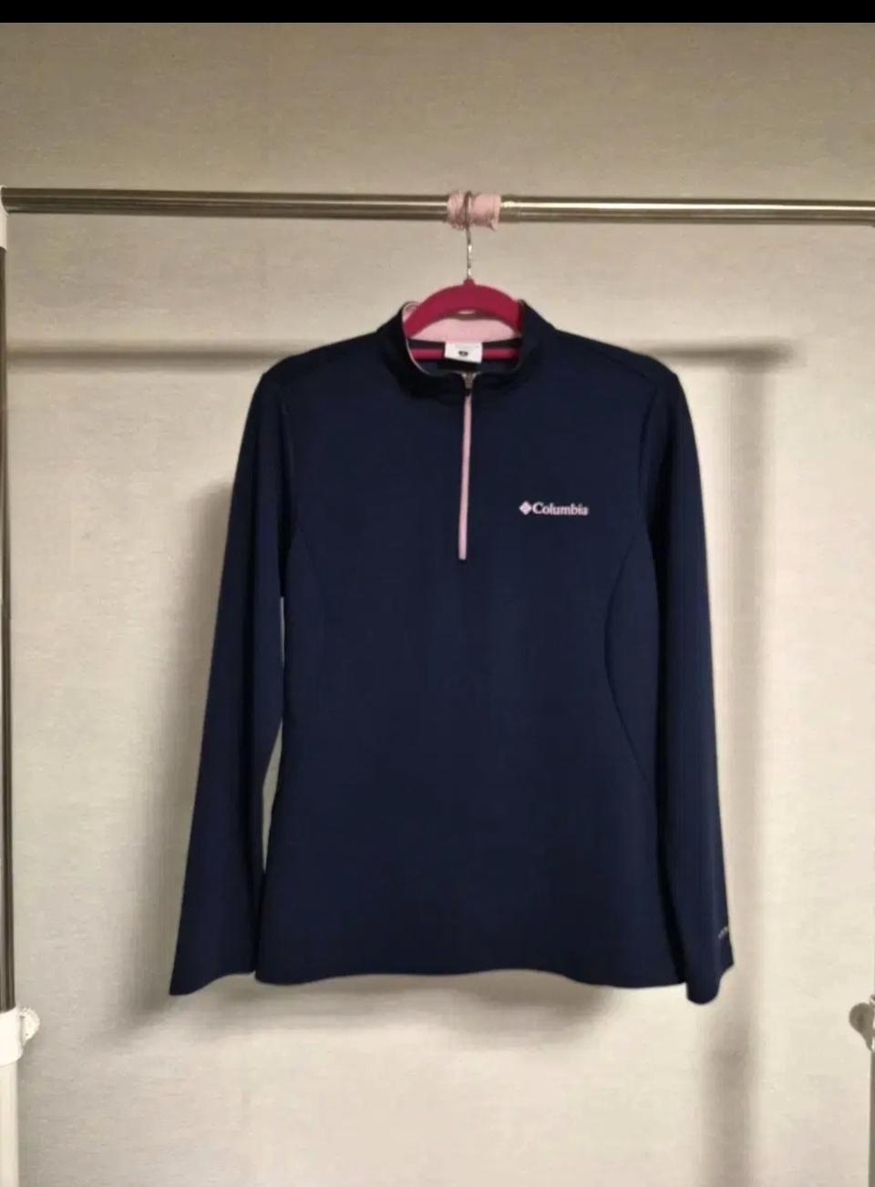 컬럼비아 여성 기능성 반집업 M 네이비
