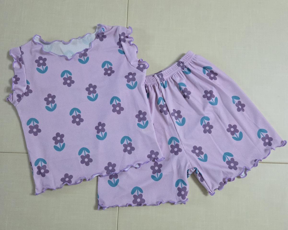 (새상품) 여아 여름 등원룩 실내복 프릴 상하복 세트 110호