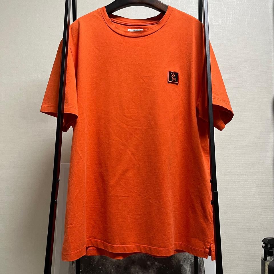 정품 46) 우영미 코랄 백로고 오버핏 반팔 티셔츠 95