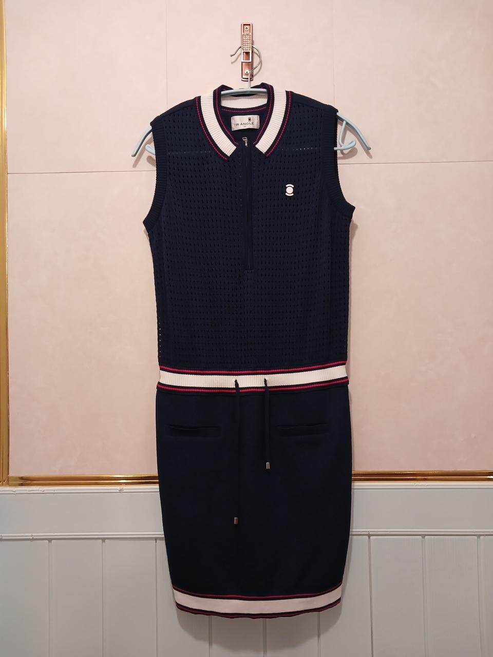 와이드앵글 정품 여성 니트 민소매 원피스 90 사이즈