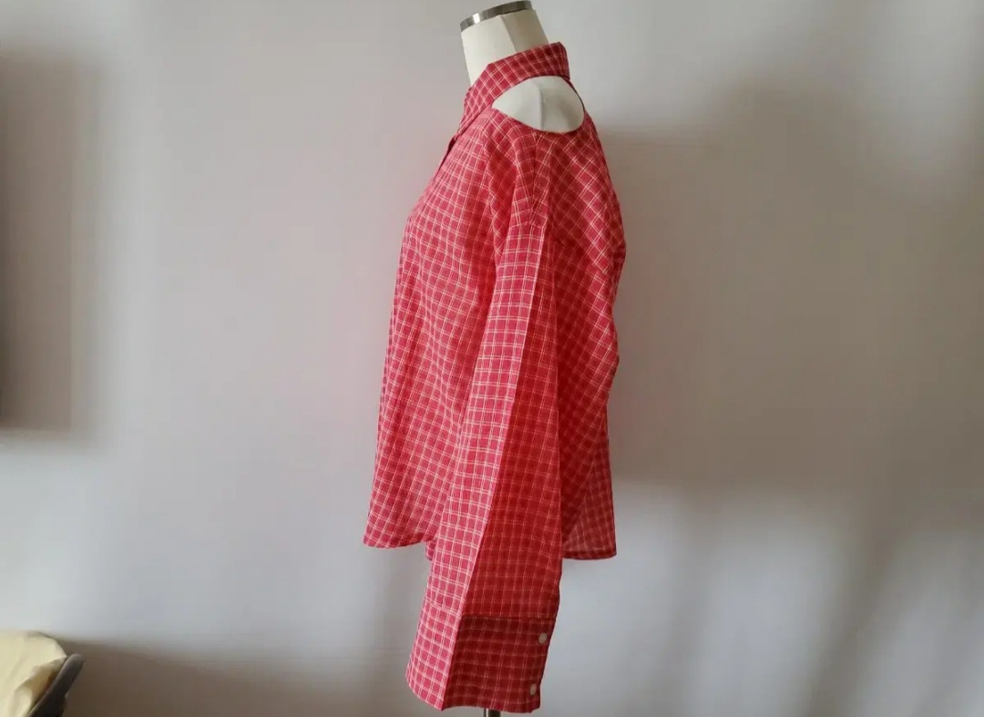 [♡BIG SALE♡]쿠키너겟 어깨트임 체크 셔츠