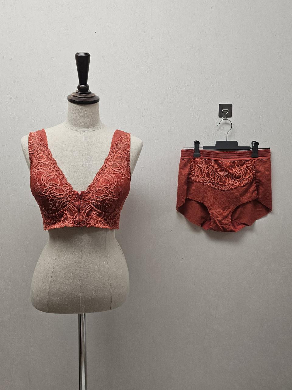 (새상품)피델리아 프리컷팅 올레이스 집업 브라팬티 세트