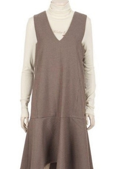 새) 써스데이아일랜드 체크 원피스