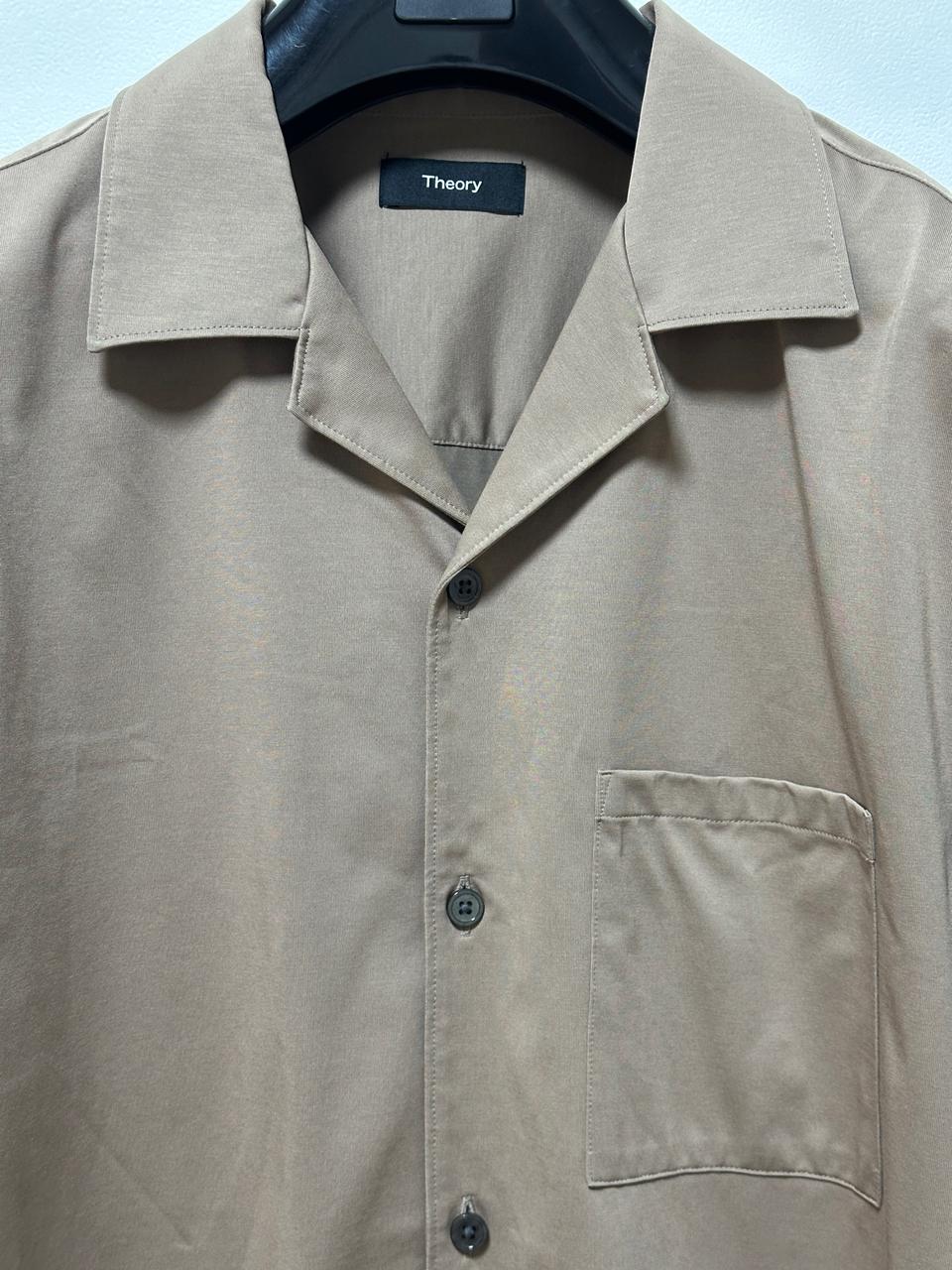 띠어리 오픈카라 반팔셔츠