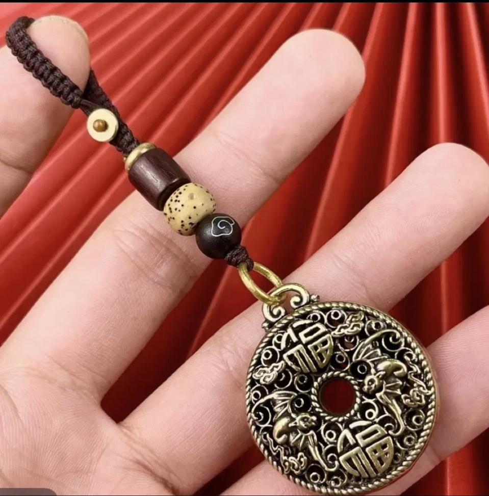 복 동전 앤틱풍 키링