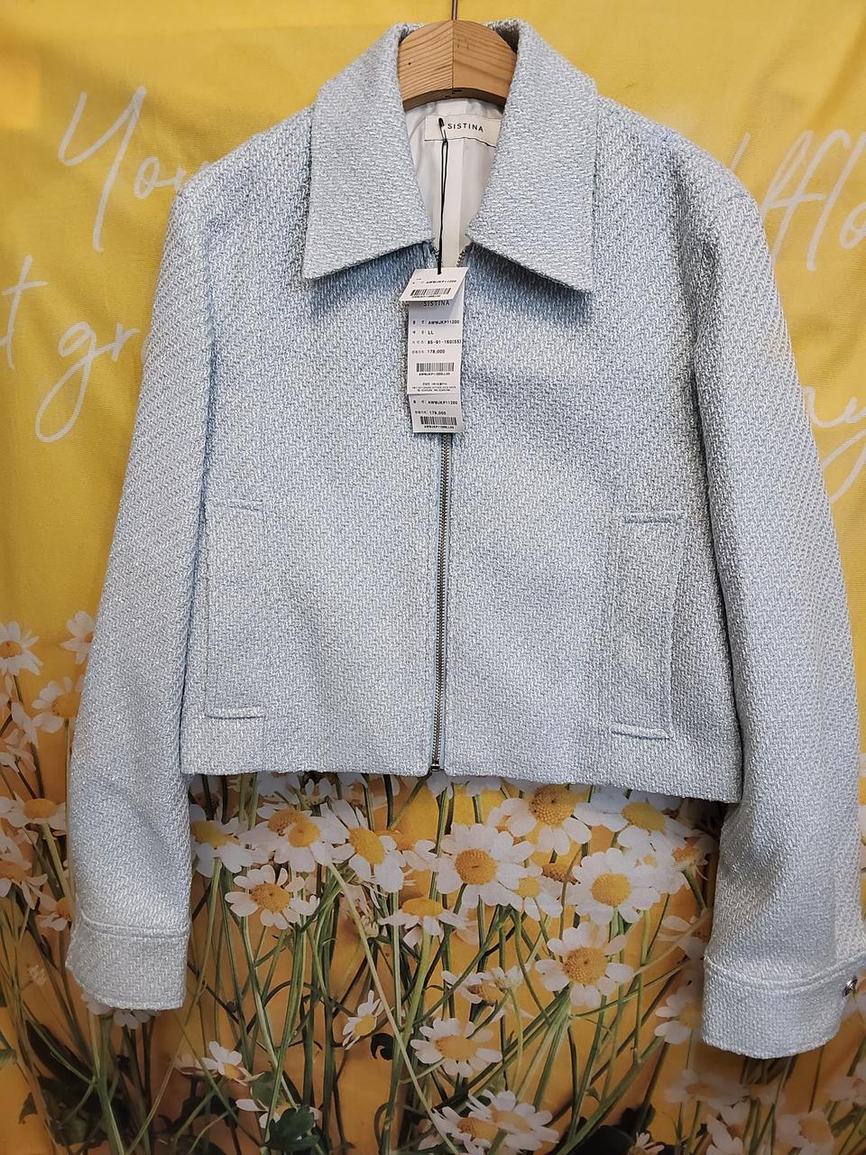 미사용/SISTINA 트위드자켓 24년상품 택가178000원