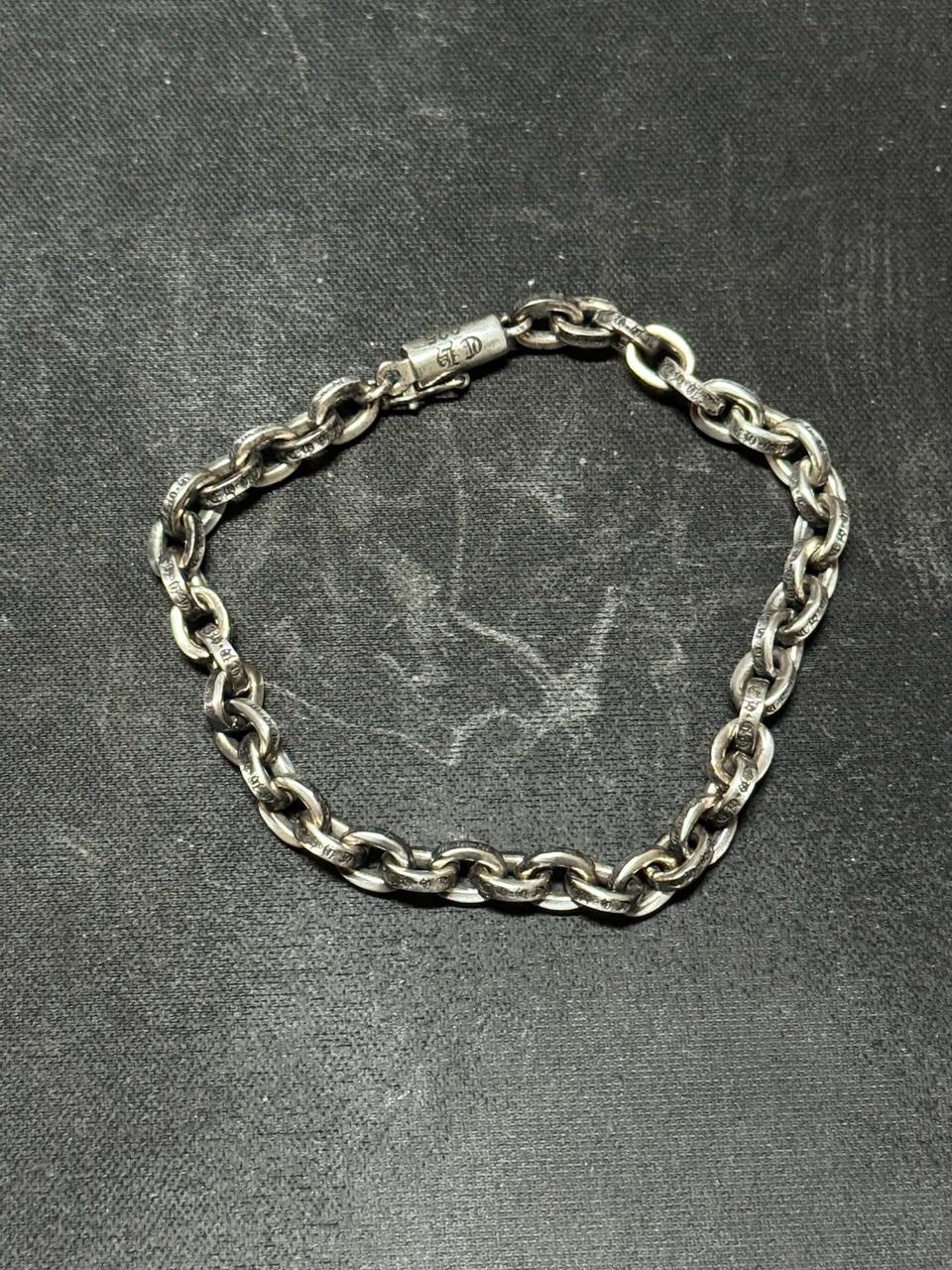 크롬하츠 페이퍼체인 팔찌 18cm