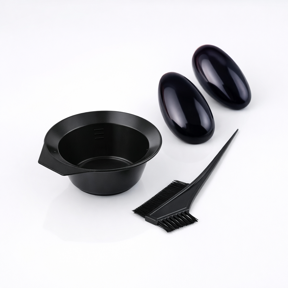 새 헤어 염색키트 셀프 염색볼 브러시 믹싱볼 헤어샵 미용 탈색 세트1번