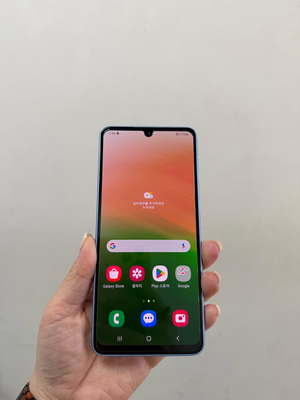 (부산중고폰) 갤럭시A33 블루 128기가 상태최상 판매해요