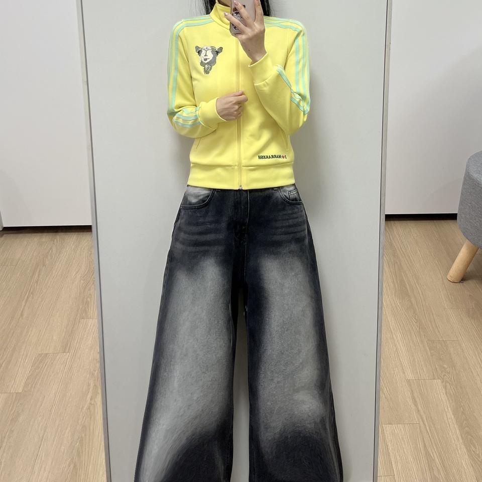 아디다스 딱붙핏 마라케시 레몬 민트 트랙탑 져지