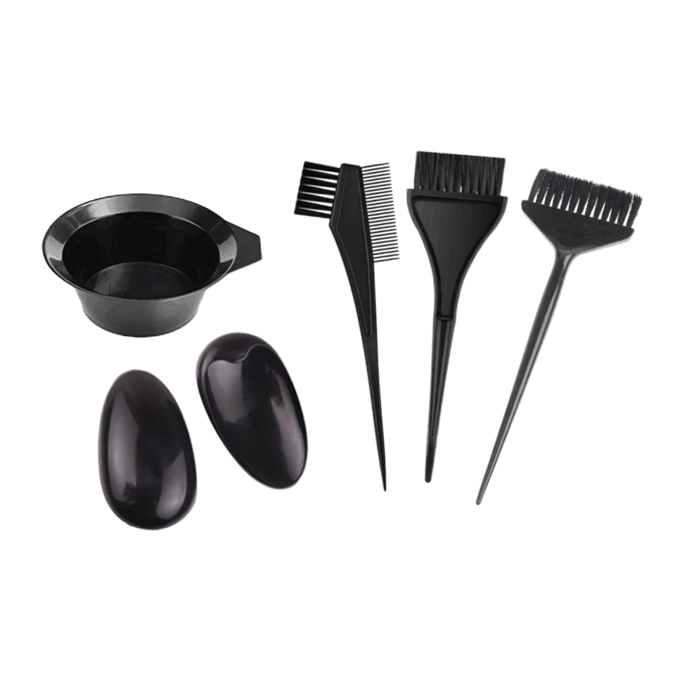 새 미용 헤어 염색 키트 세트 셀프염색 홈케어 염색브러시 믹싱볼 세트4번