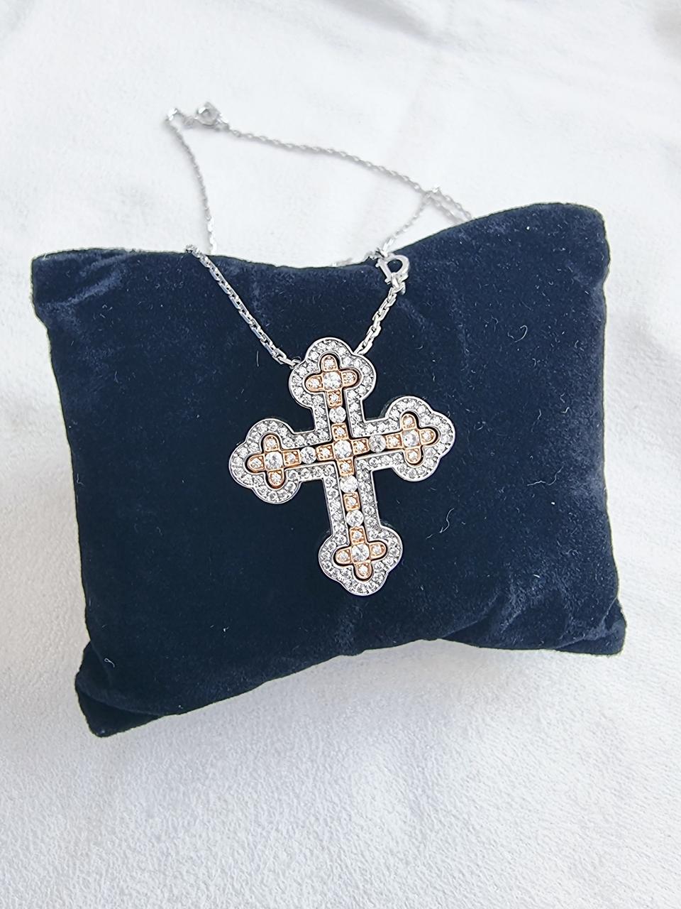 은  십자가  목걸이