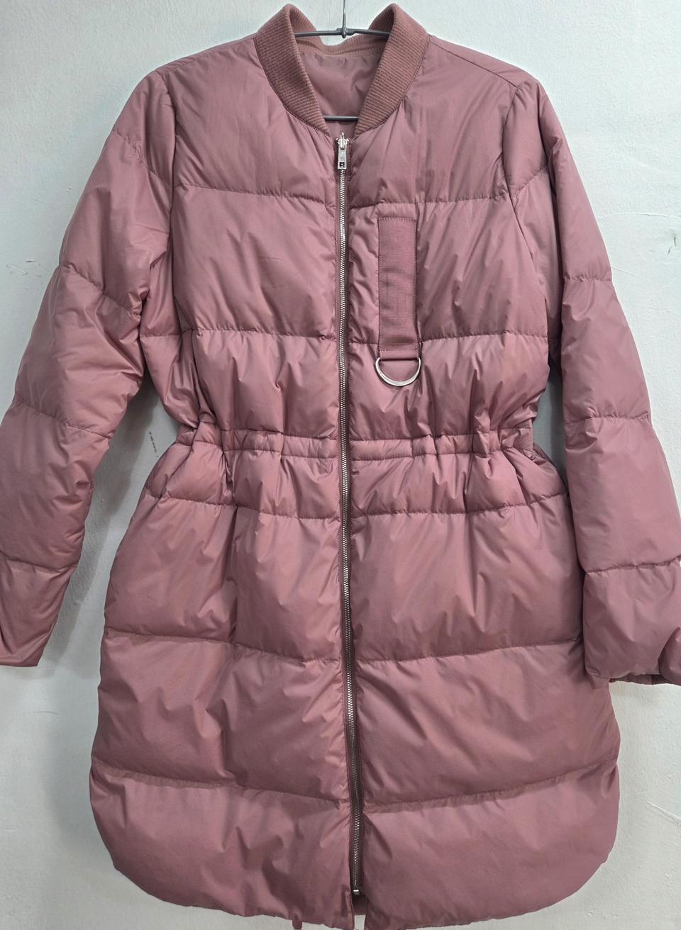 톤 다운 핑크 롱패딩 66~77