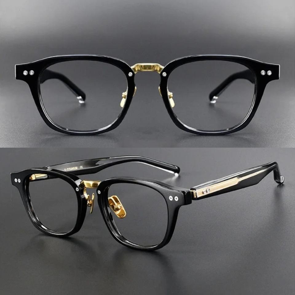 [미품] 무돋수렌즈 TITANIUM 블랙/골드 안경