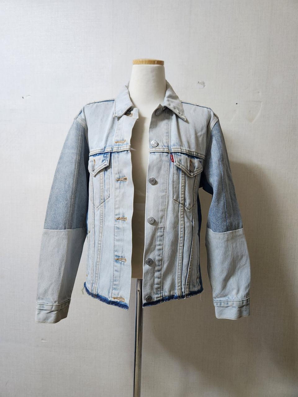리바이스 패치워크 데님 청자켓