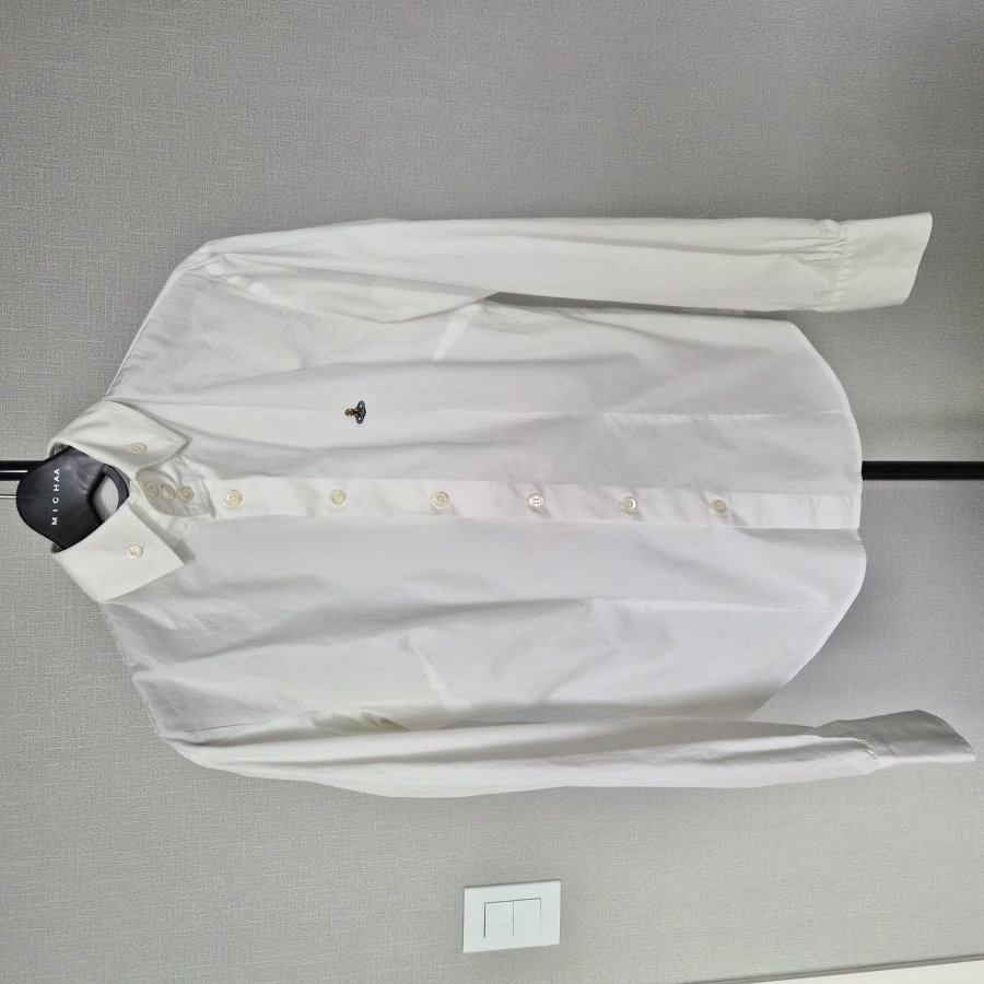 비비안웨스트우드 IT42 M 화이트 셔츠 블라우스 W-긴팔-305