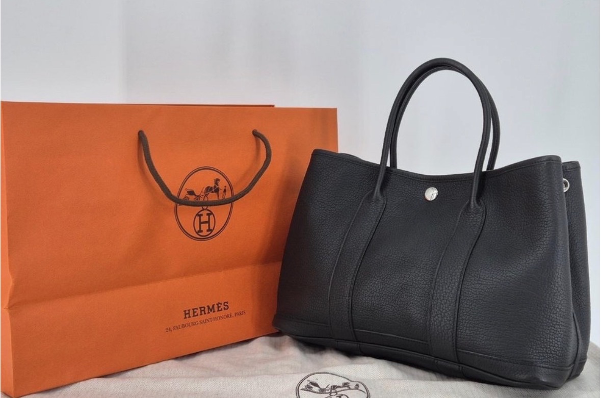 에르메스 가든파티 토트백 30 누아 블랙