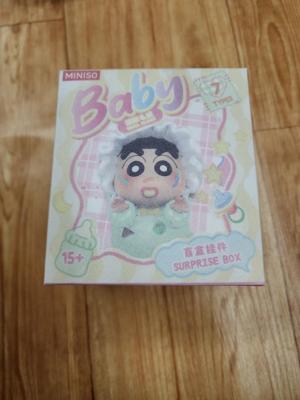 (미개봉)미니소 짱구 베이비 피규어 인형키링 박스