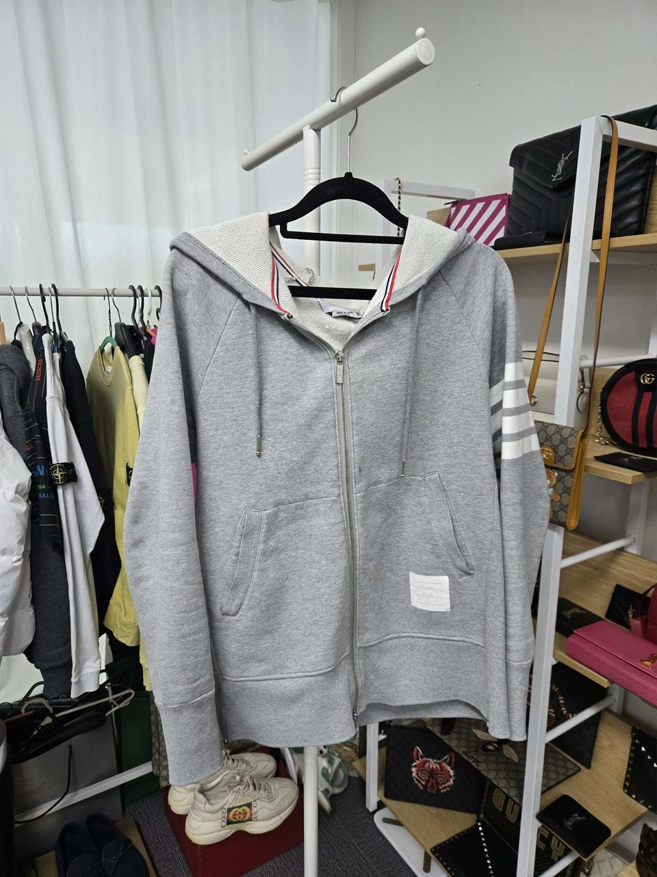 [50%할인] 톰브라운 사선완장 후드집업