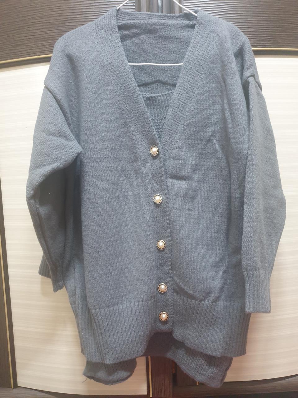 겨울나시 가디건 셋트