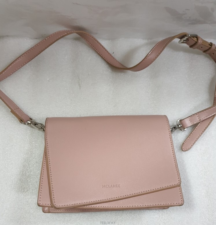 캐주얼 브랜드 맥끌라니(MCLANEE 정품)화사한 인디핑크컬러 크로스백