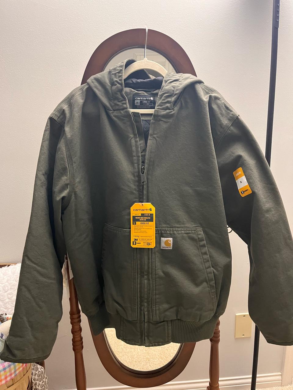 [새상품/미국직배송] 칼하트 J130 워시드 덕 액티브 Moss XL