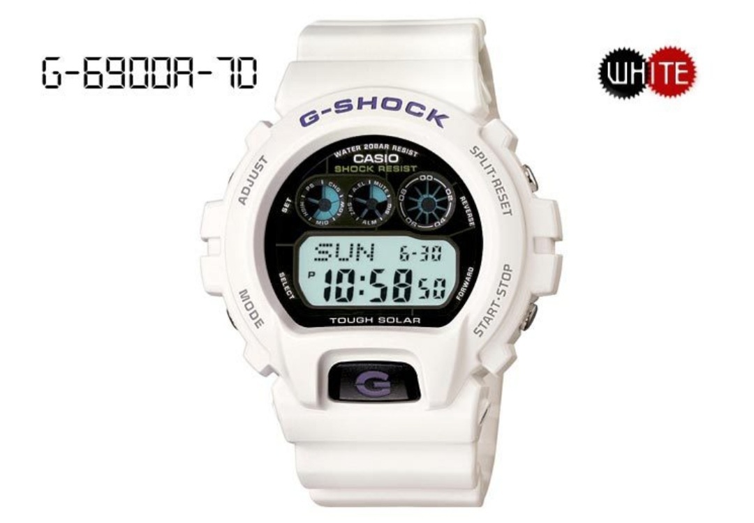 지샥 터프솔라 G6900 화이트